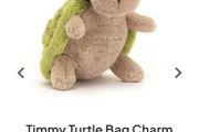 New JELLYCAT Timmy Turtle Bag Charm