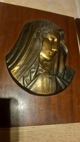 vintage mary wall plaque