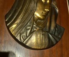 vintage mary wall plaque