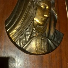 vintage mary wall plaque