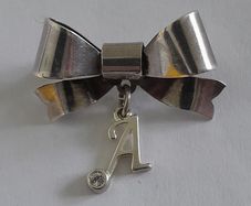Sterling Silver Bow Brooch