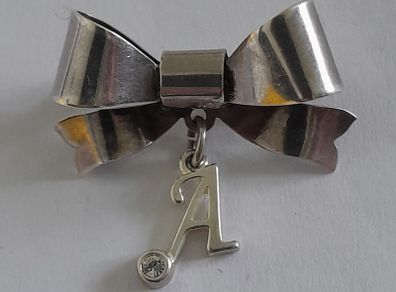 Sterling Silver Bow Brooch