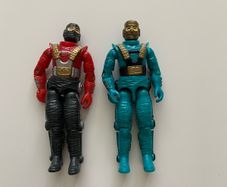 Vintage GI Joe / Action Force Astro-Viper Figures x2 - Cobra Space Troops