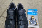 Shimano SP3 Road Shoes w spare new cleats, EU46, Mint