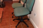 pair of office chairs
