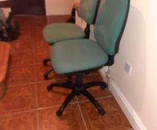 pair of office chairs