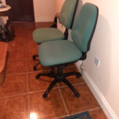 pair of office chairs