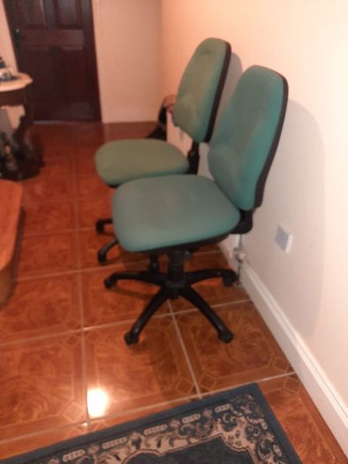 pair of office chairs