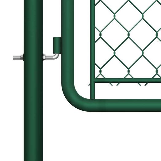 Garden Gate Steel 100x395 cm Green