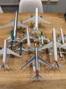 collection of model aircraft