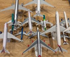 collection of model aircraft