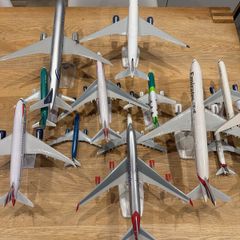 collection of model aircraft