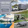 440G/M Pvc Heavy Duty Tarpaulin 4m / 6m, Waterproof Heavy Duty Tarp Sheet Cover Waterproof, Weatherproof, Frost-Resistant, Uv Protection, Multipurpose, Reinforced Eyelets, Gray (4 x 6m) Image 4
