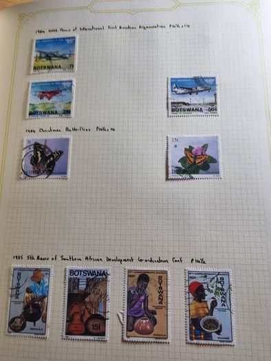 Stamp album 153 Botswana, Lesotho