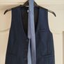 Navy Communion Jacket & Tie Image 2