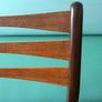 A pair of mid-century teak Danish dining chairs Image 2