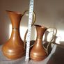 5 Vintage brass copper jugs. Image 8