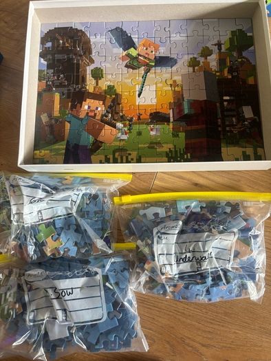 Minecraft Jigsaws 4x 100 pieces