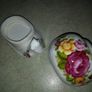 Trinket as  Snail fine bone china college rose made in England. Image 2