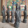Vintage Chinese Figural Chess Pieces Image 7