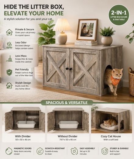 Cat Litter Box Cabinet Furniture