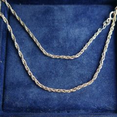 Vintage 18 Inch Sterling Silver 925 Triple Twist Rope Link Chain c1960 - 4,3g