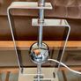 Stylish Italian Style Repro Chrome Space Age MCM Table Lamp Image 6