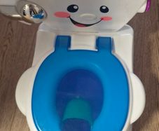 Fischer Price potty, plain potty and several shoes size 6