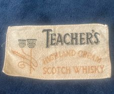 Vintage "Teacher's" Whisky Bar Towel/Never Used.