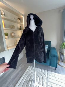 Black Snaggle Ladies Hooded Fleece from Mountain Warehouse