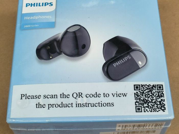 PHILIPS True Wireless Earphones Earbuds - Comfortable for iPhone/ Android, Built-in Microphone Sweat Wireless Headset, Wireless Headphones TAT2169 / New
