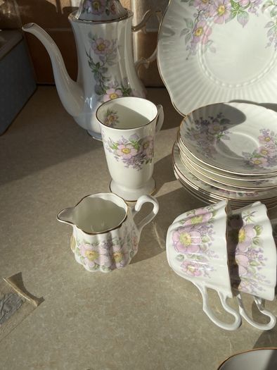 Vintage Royal Tara 21 piece set Irish Blossom in Mint condition