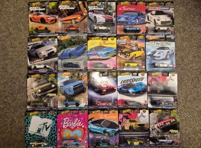 Hot Wheels Premium Supra Skyline McLaren Nissan BMW RX7 Barbie Toyota Mitsubishi Ford