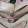 Laura B silver bling high heels Sz 7UK Image 2