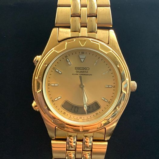 Vintage Seiko Ana-Digi Chronograph alarm Watch