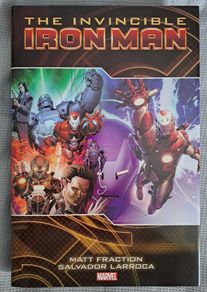 INVINCIBLE IRON MAN Volume 2. Deluxe hardcover graphic novel. By Matt Fraction and Salvador Larroca. From MARVEL Comics