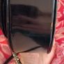 Vintage 80s Black Patent Evening Bag  Sculpted shell or leaf design Made in Hong Kong Image 10