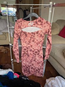 Tie dye midi dress