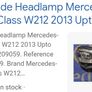 Mercedes Benz e head light Image 4
