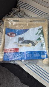 Trixie Plush Wall Mounted Cat Bed - Beige