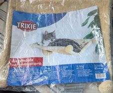 Trixie Plush Wall Mounted Cat Bed - Beige