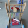 Push along toy cleaning trolley Image 3
