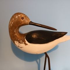 Carved wooden sea bird
