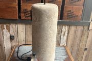 tall pottery lamp