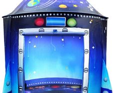 Play Tent Unique Space Tent for Indoor and Outdoor Fun, Portable Pop Up Play Rocket Tent Foldable Playhouse with Carry Bag, Gift for Kids (FREE POSTAGE)