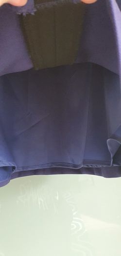 M&S A-line cobalt skirt with belt Sz 6 UK