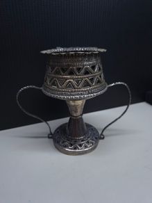 Vintage Tibetan Style Tested Silver Incense Burner / Censer
