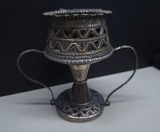 Vintage Tibetan Style Tested Silver Incense Burner / Censer