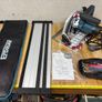 Plunge / Track Saw with 2x Rails nearly new. Erbauer erb690csw Image 2