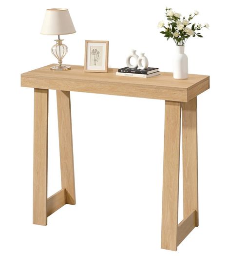 91.5 cm Console Table, Modern Desk Behind the Couch, Wooden Rectangle Entrance Desk, Narrow Long Sofa Table Accent Stand, Ideal for Hallway